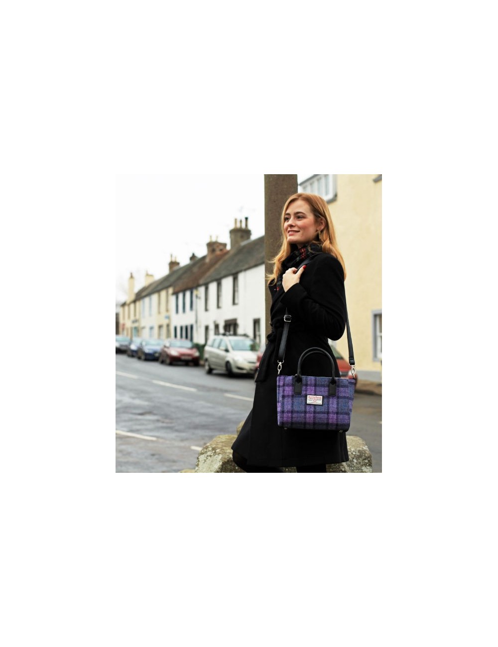 Handtasche 'Tote' Harris Tweed - Royal Stewart Tartan