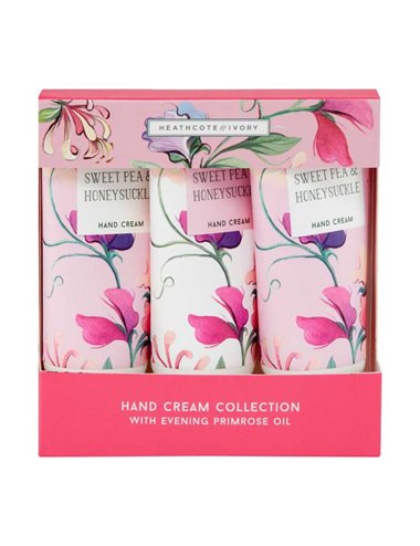 Sweet Pea & Honeysuckle Hand Cream Collection 3x30ml