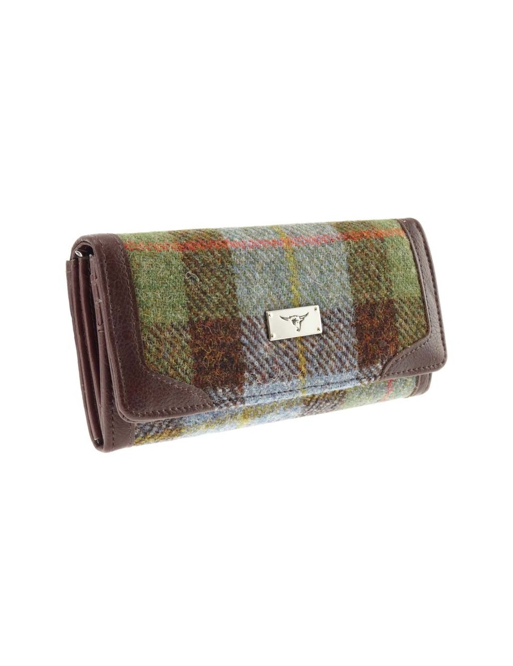 Portemonnaie 'Bute' Harris Tweed - Mac Leod Tartan