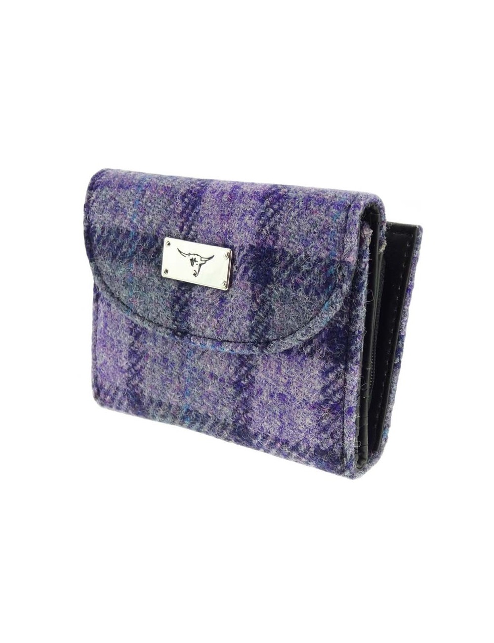 Portemonnaie 'Jura' Harris Tweed - Bold Purple