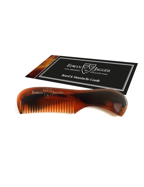 Edwin Jagger Beard and Moustache Comb Brown