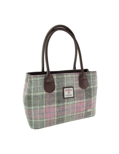 Handtasche 'Classic' - Harris Tweed Soft Pink Buchanan