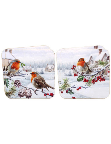 Christmas Robin - Coasters...