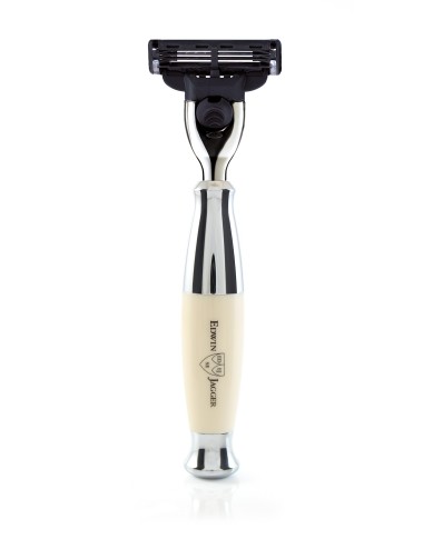 Edwin Jagger Premium Razor Mach 3 Ivory