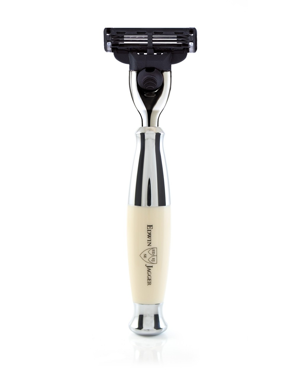 Edwin Jagger Premium Razor Mach 3 Ivory