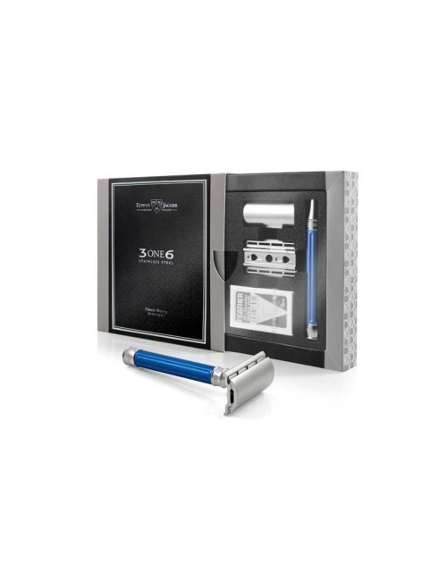 3ONE6 Double Edge Safety Razor - Blue