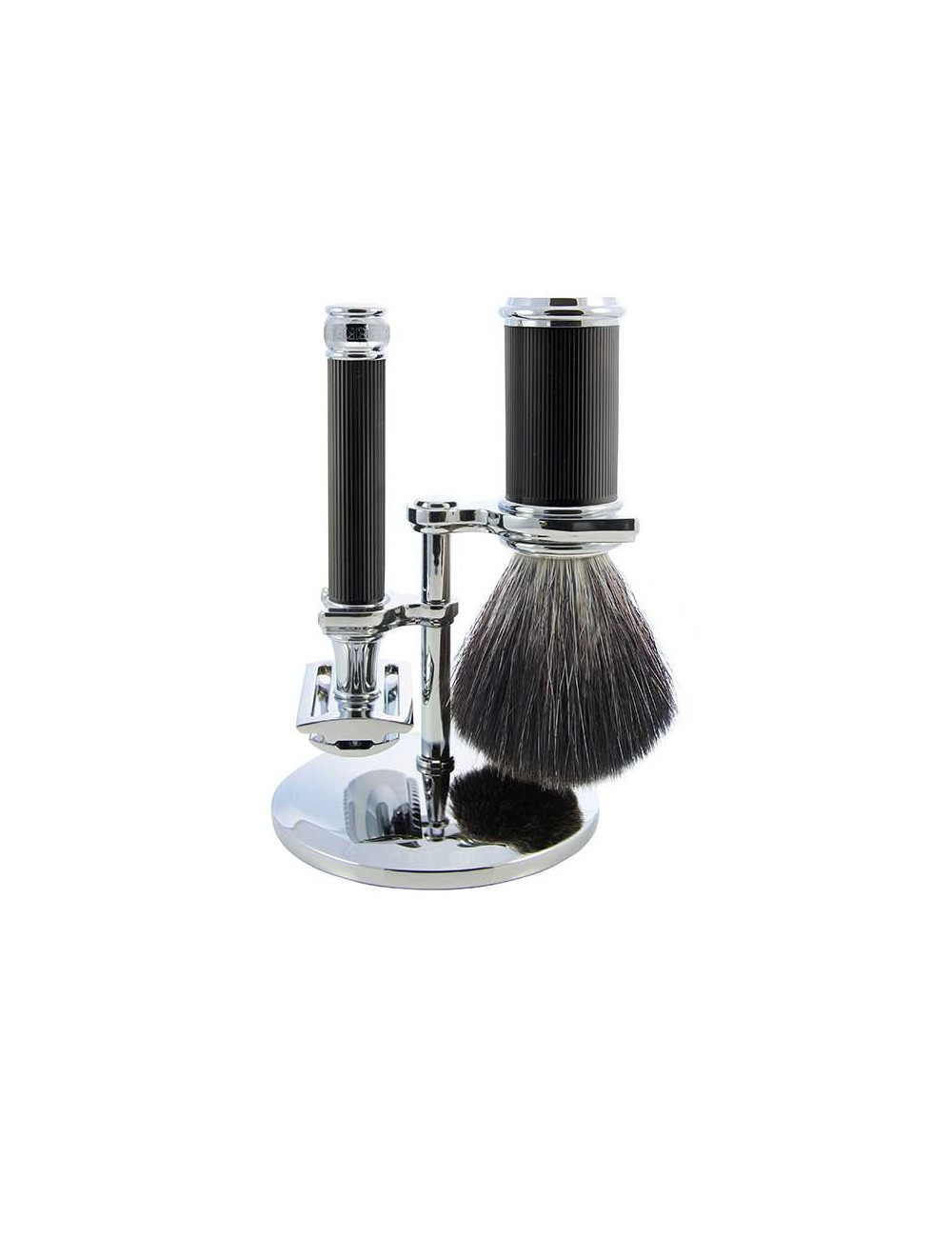 Shaving Set 3-teilig, ebony Double Edge Safety Razor
