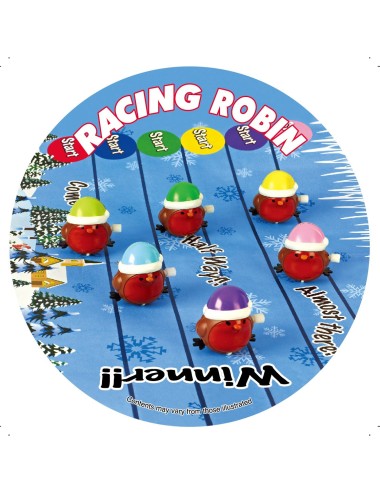 Christmas Crackers Box 6stk - Racing Robin