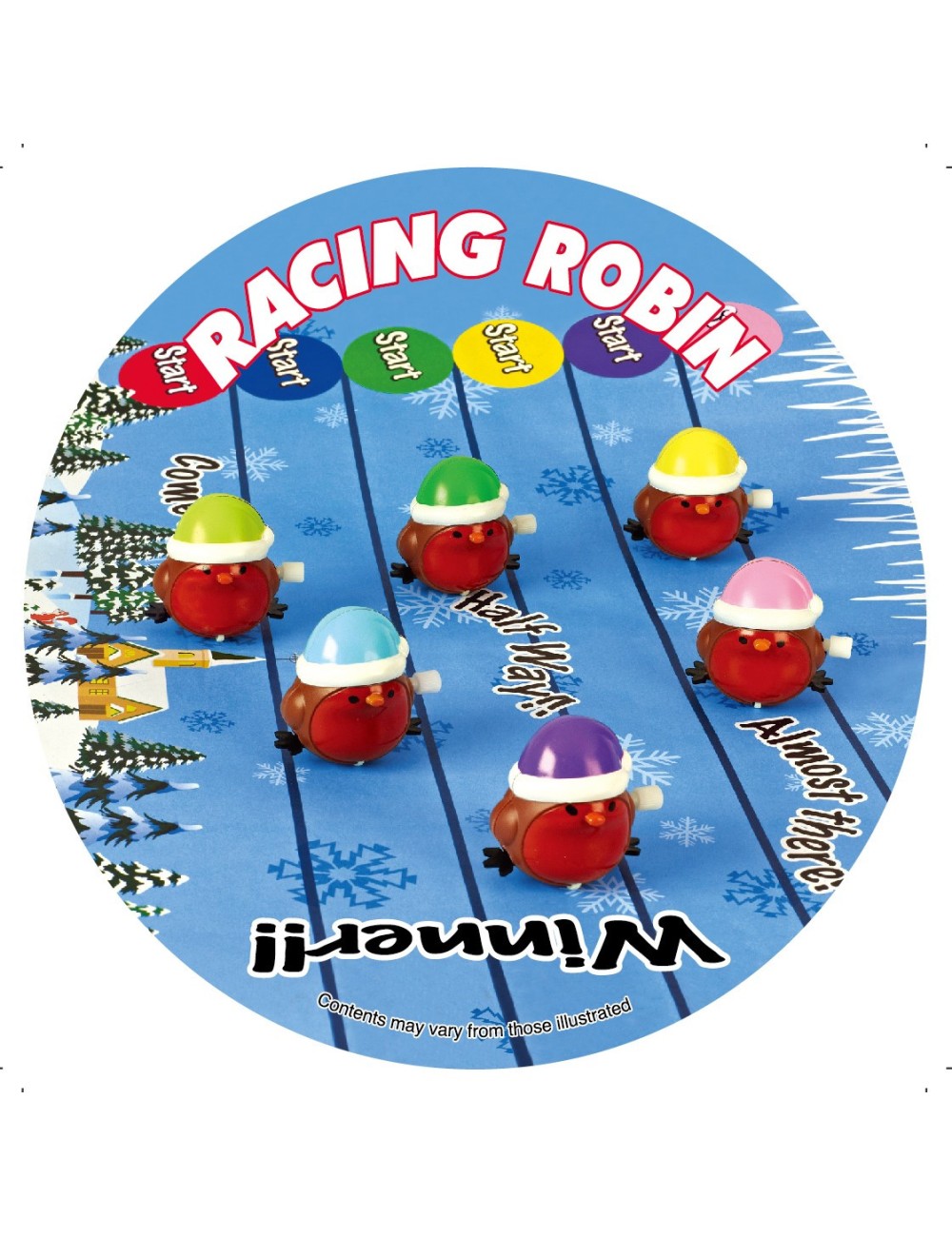 Christmas Crackers Box 6stk - Racing Robin