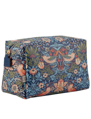 Strawberry Thief - Large Wash Bag (blue)