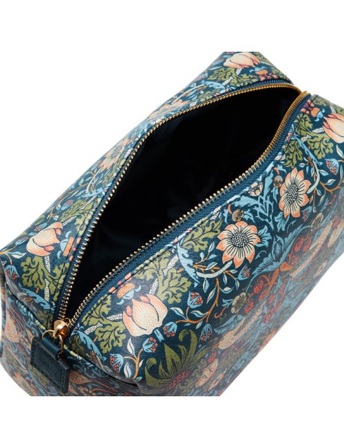 Strawberry Thief - Large Wash Bag (blue)