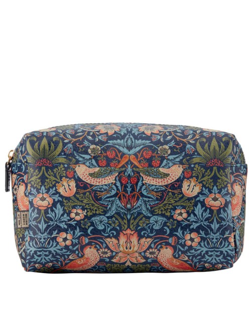 Strawberry Thief - Large Wash Bag (blue)