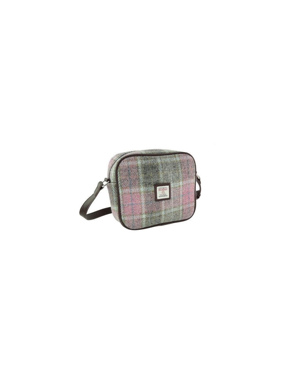 Handtasche 'Almond' Harris Tweed - Soft Pink Buchanan