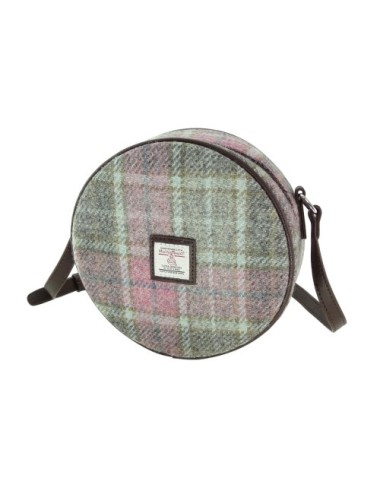 Borsa a tracolla 'Bannock' Harris Tweed - Soft Pink Buchanan