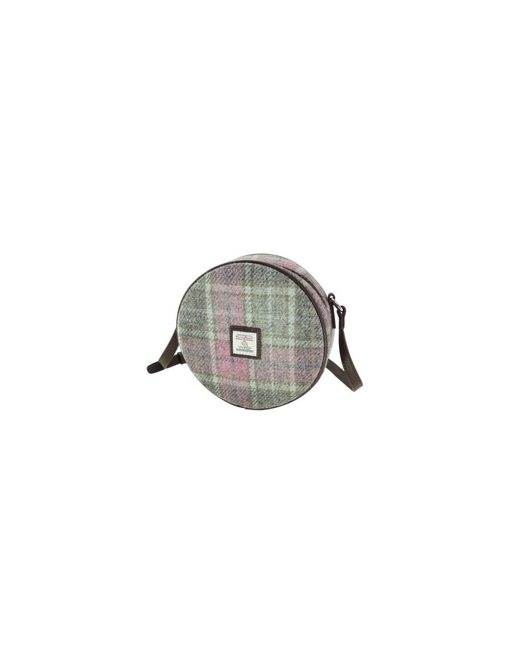Borsa a tracolla 'Bannock' Harris Tweed - Soft Pink Buchanan