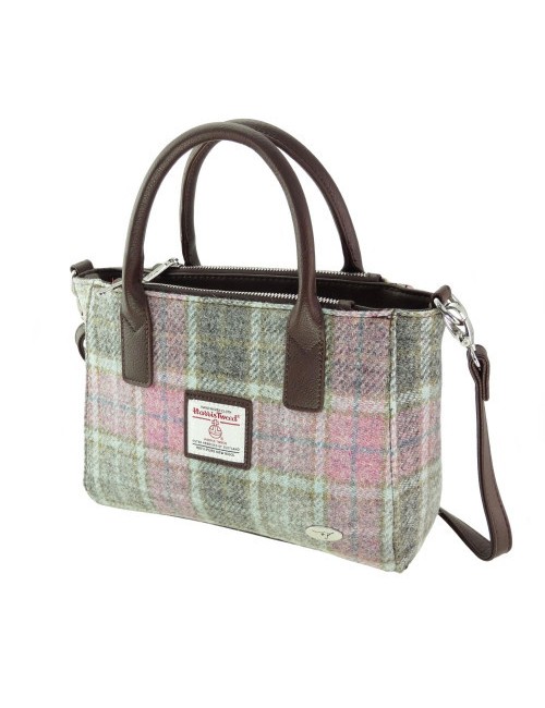 Handbag 'Tote' Harris Tweed - Soft Pink Buchanan