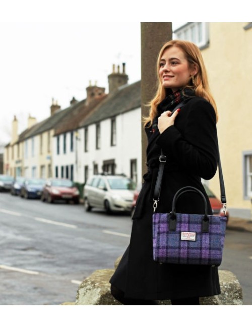 Handbag 'Tote' Harris Tweed - Soft Pink Buchanan