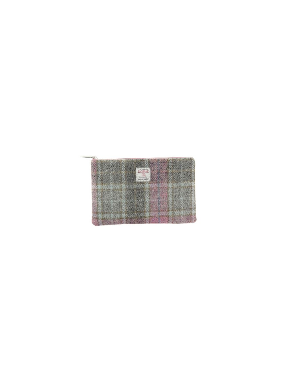 Portafoglio 'Bernerey' Harris Tweed - Soft Pink Buchanan