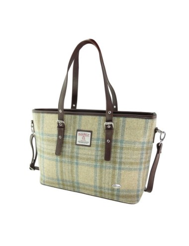 Schultertasche Spey - Harris Tweed Beige Stewart
