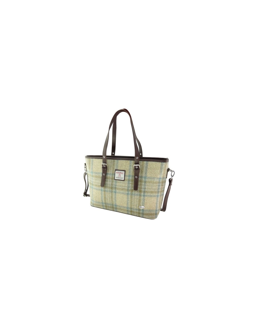 Schultertasche Spey - Harris Tweed Beige Stewart