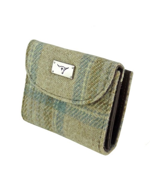 Portafoglio 'Jura' Harris Tweed - Beige Stewart