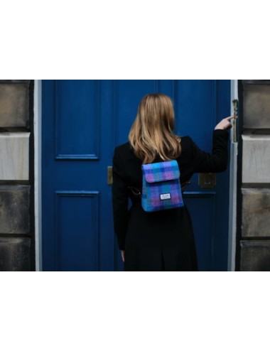 Sac à dos 'Tummel' Harris Tweed - Soft Pink Buchanan