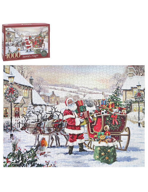 Puzzle 1000pc - Santa & presents