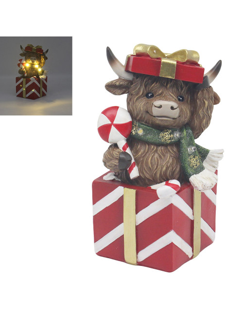 Mucca delle Highlands come regalo, circa 12 cmfr