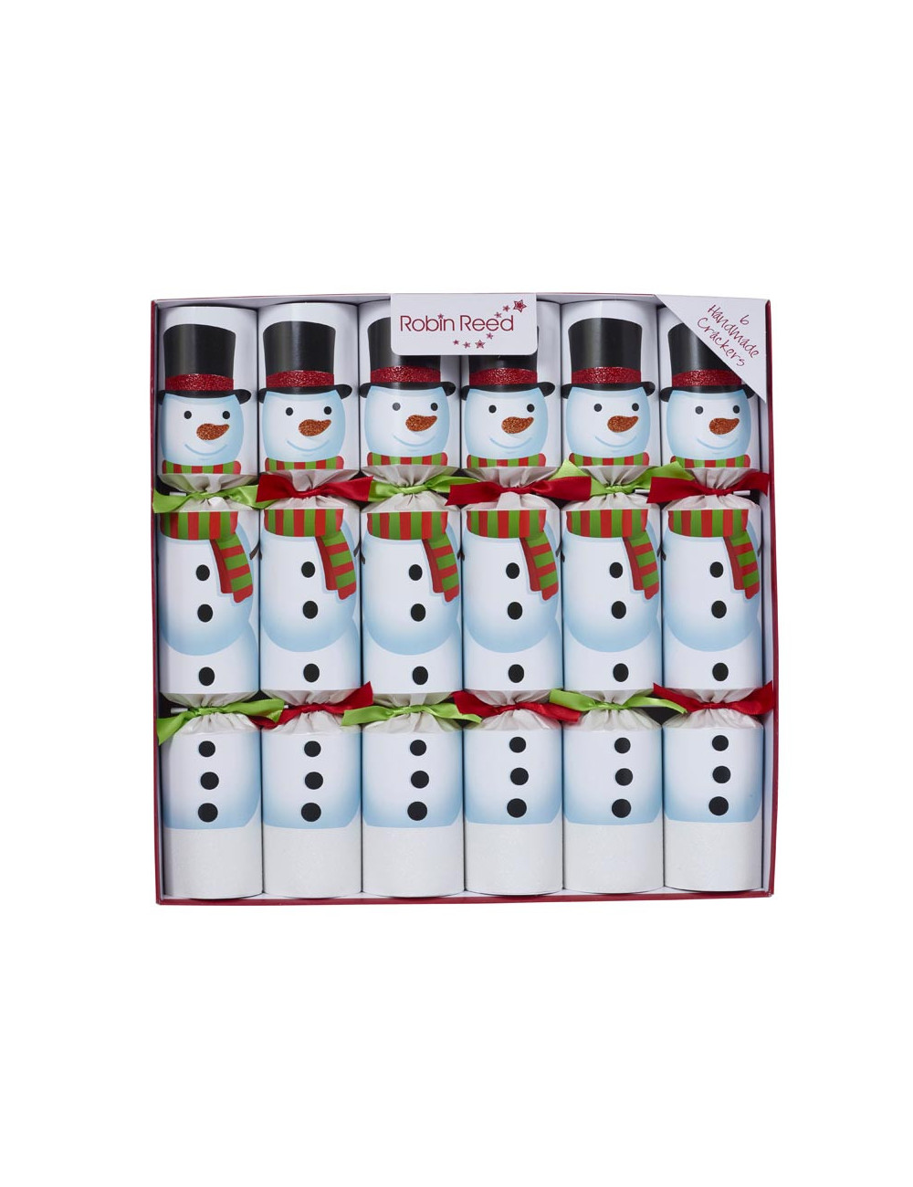 Christmas Crackers Box 6stk - Racing Snowman