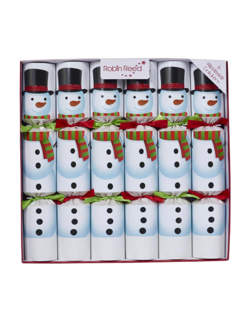 Christmas Crackers Box 6stk - Racing Snowman