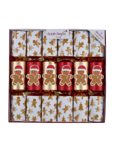 Christmas Crackers Box 6stk - Racing Gingerbread