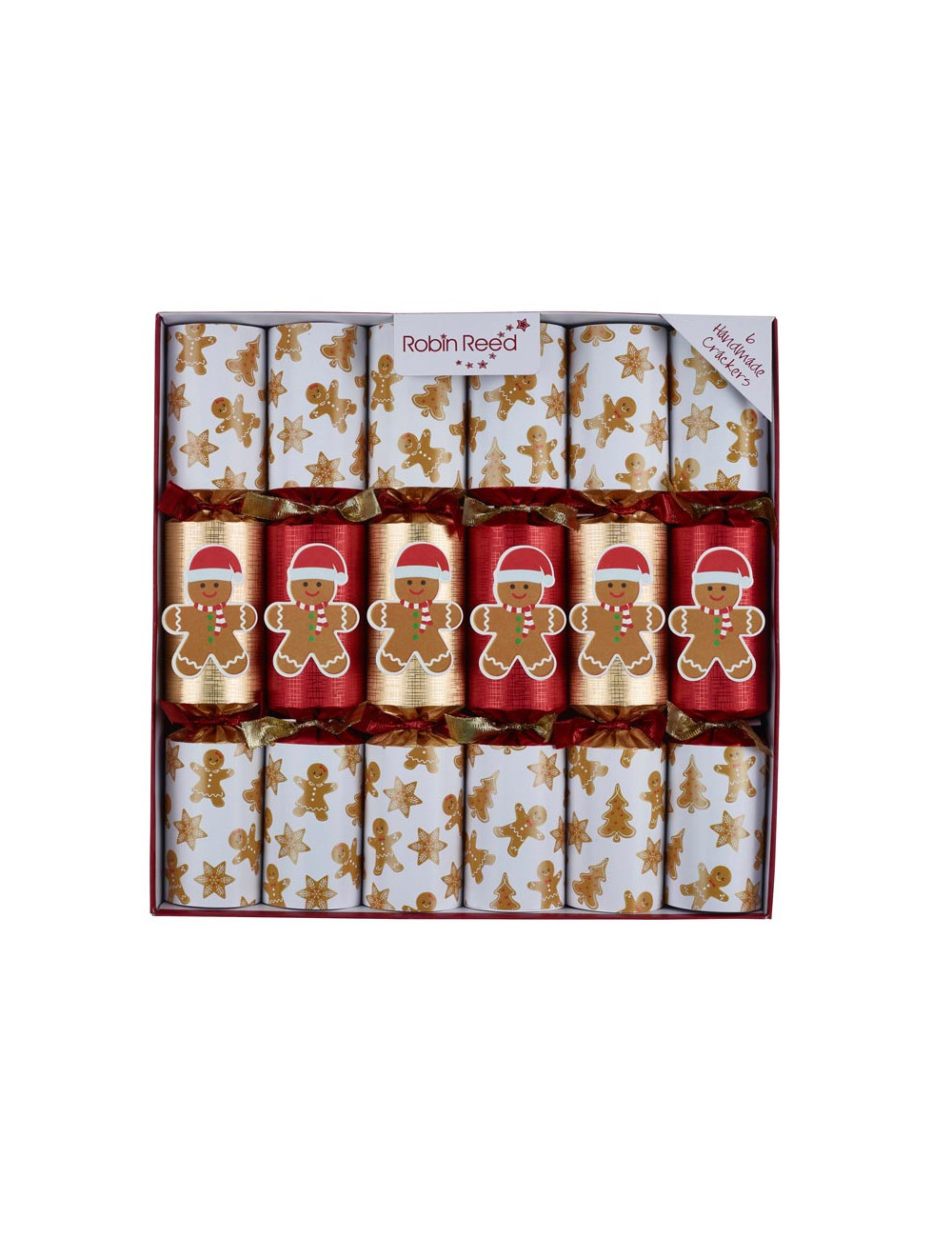 Christmas Crackers Box 6stk - Racing Gingerbread