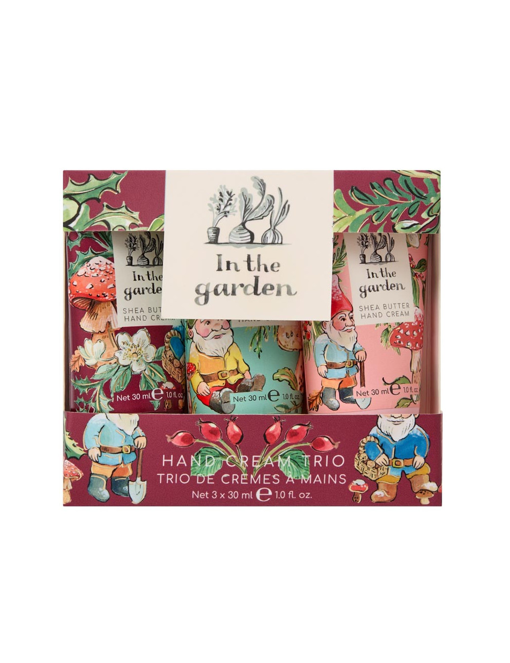 In the Garden – Weihnachtliches Handcreme-Trio 3 × 30 ml