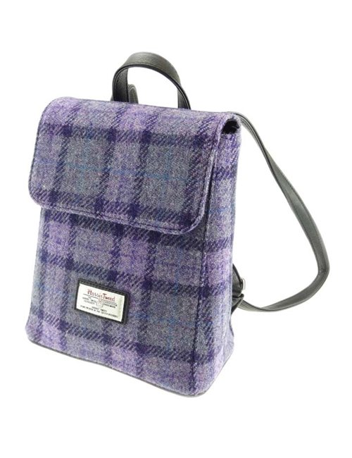 Rucksack 'Tummel' Harris Tweed - Bold Purple