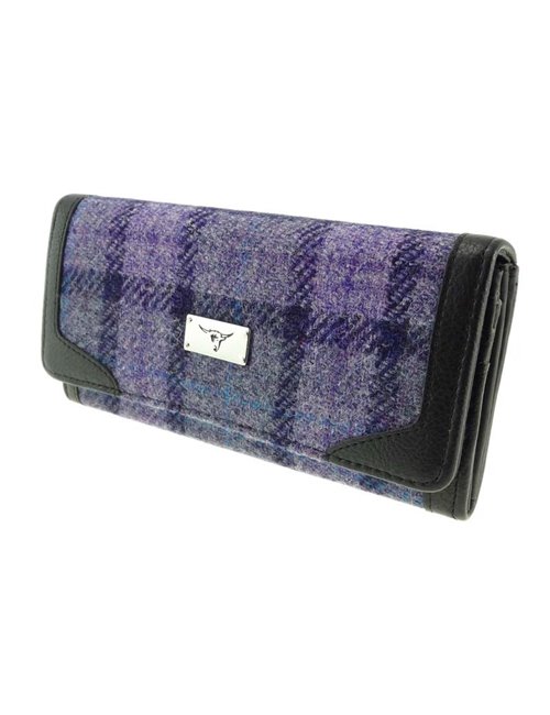 Portemonnaie 'Bute' Harris Tweed - Bold Purple