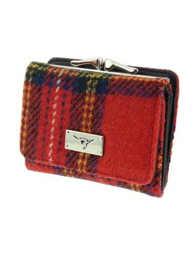 Portemonnaie 'Unst' Harris Tweed - Royal Stewart