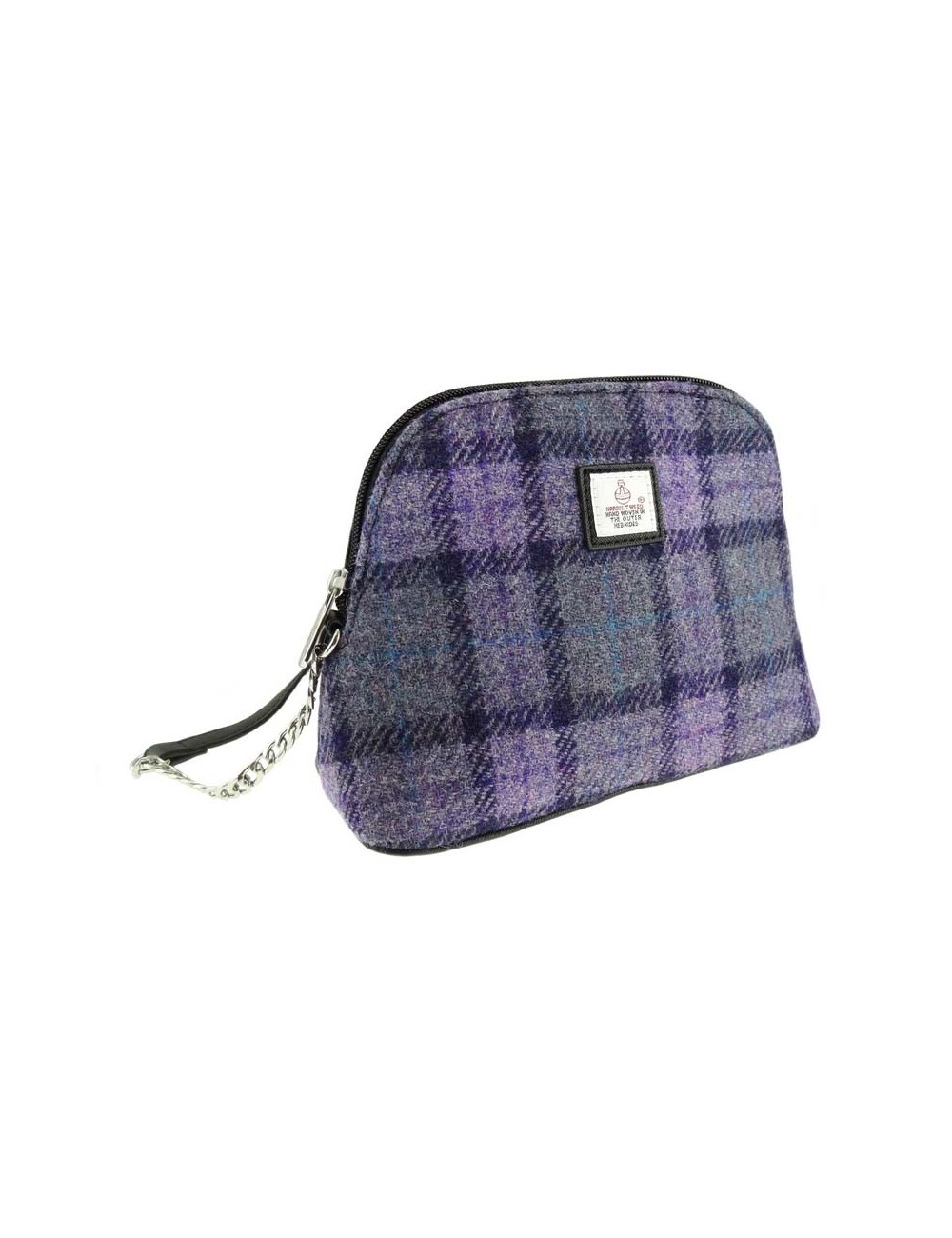 Borsa a tracolla 'mini' - Harris Tweed Purple Check
